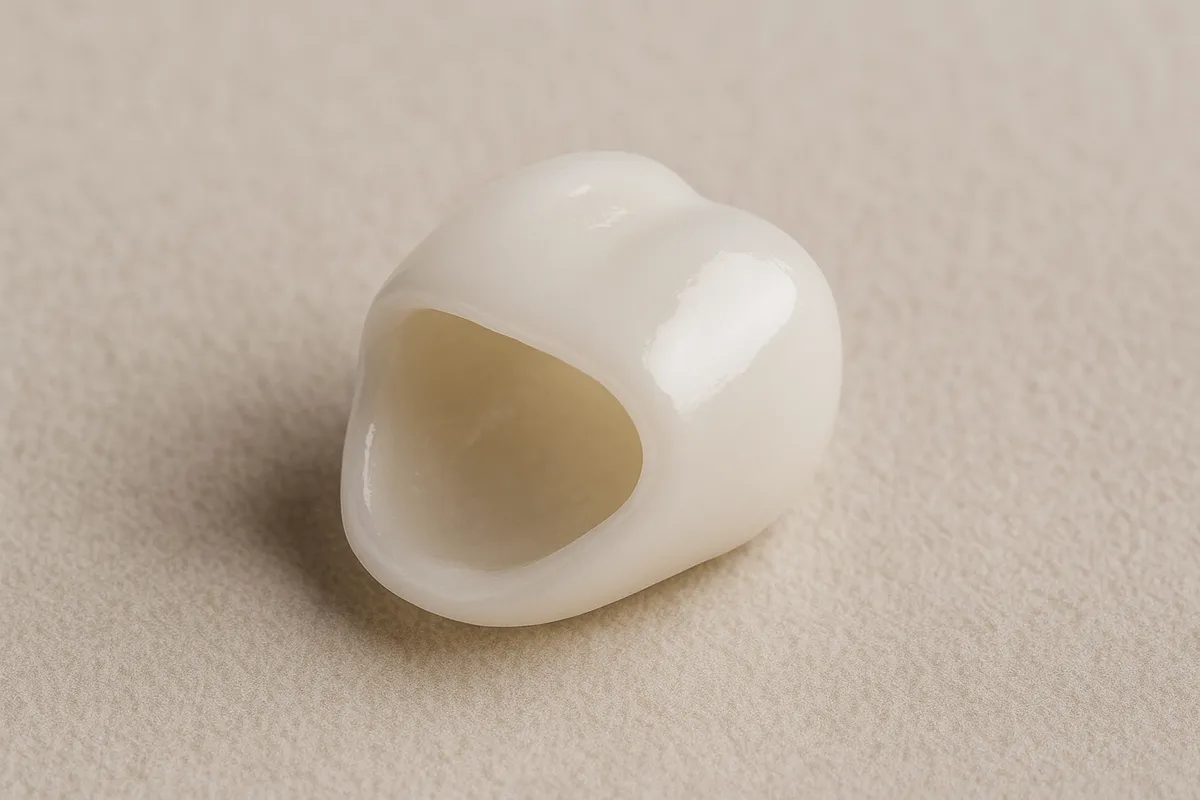 Coroană dentară zirconiu Timișoara înainte și după tratament