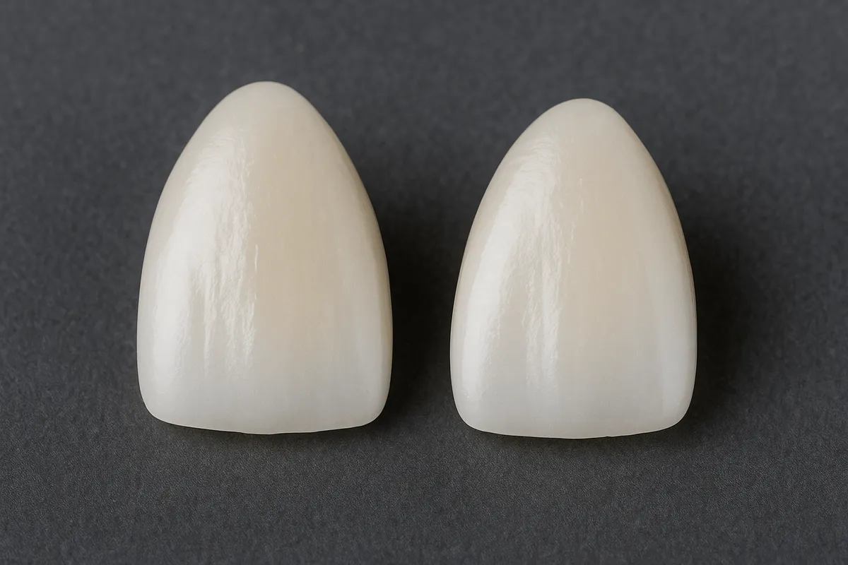 Coroană integral ceramică Timișoara înainte și după tratament