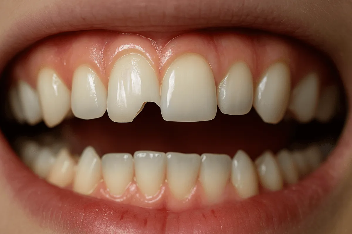 Dinte fisurat ciobit Timișoara restaurare minim invazivă